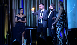 Magician, Aaron Paterson plays with fire for a corporate event for iLobby